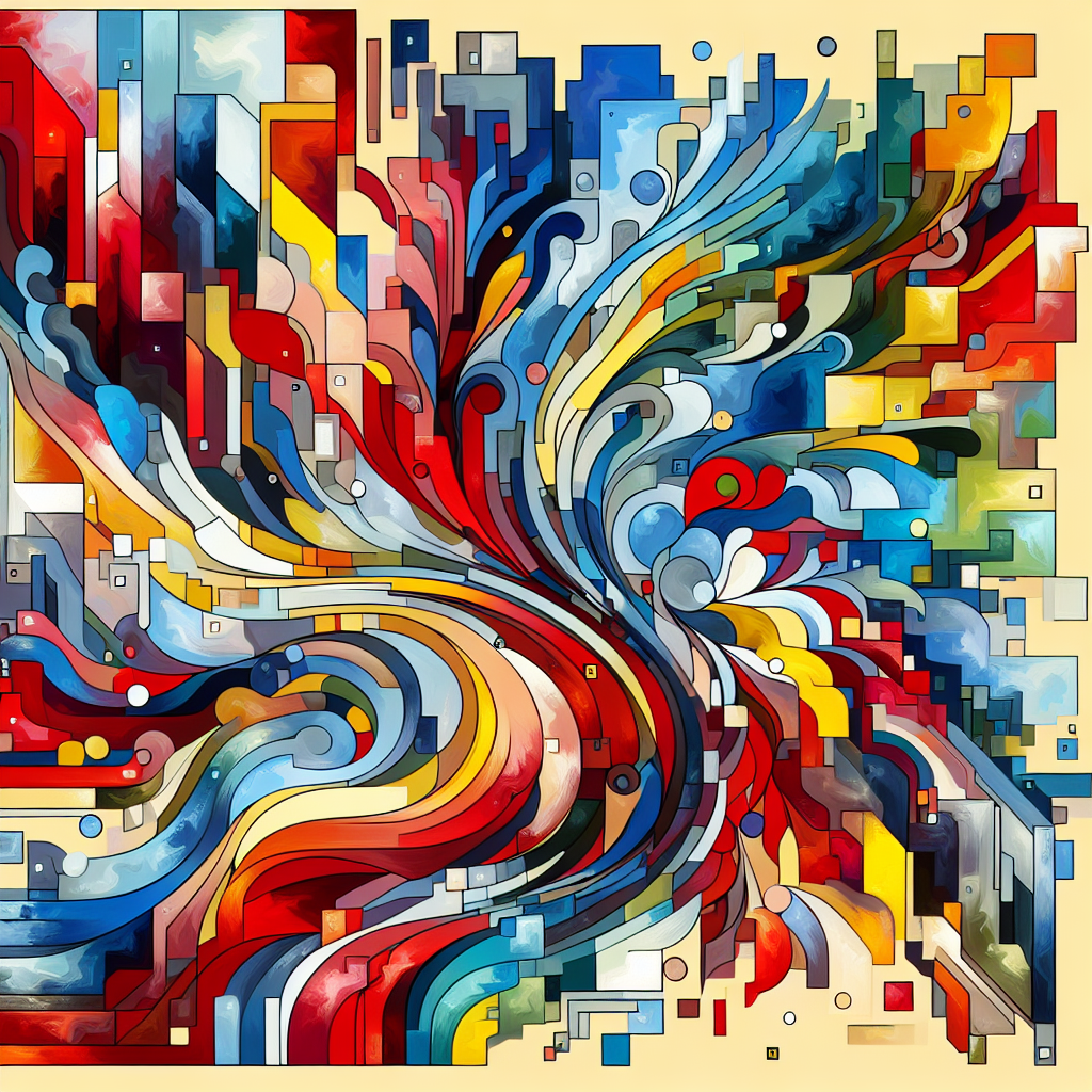 Funky Abstract Shapes Paint By Diamond