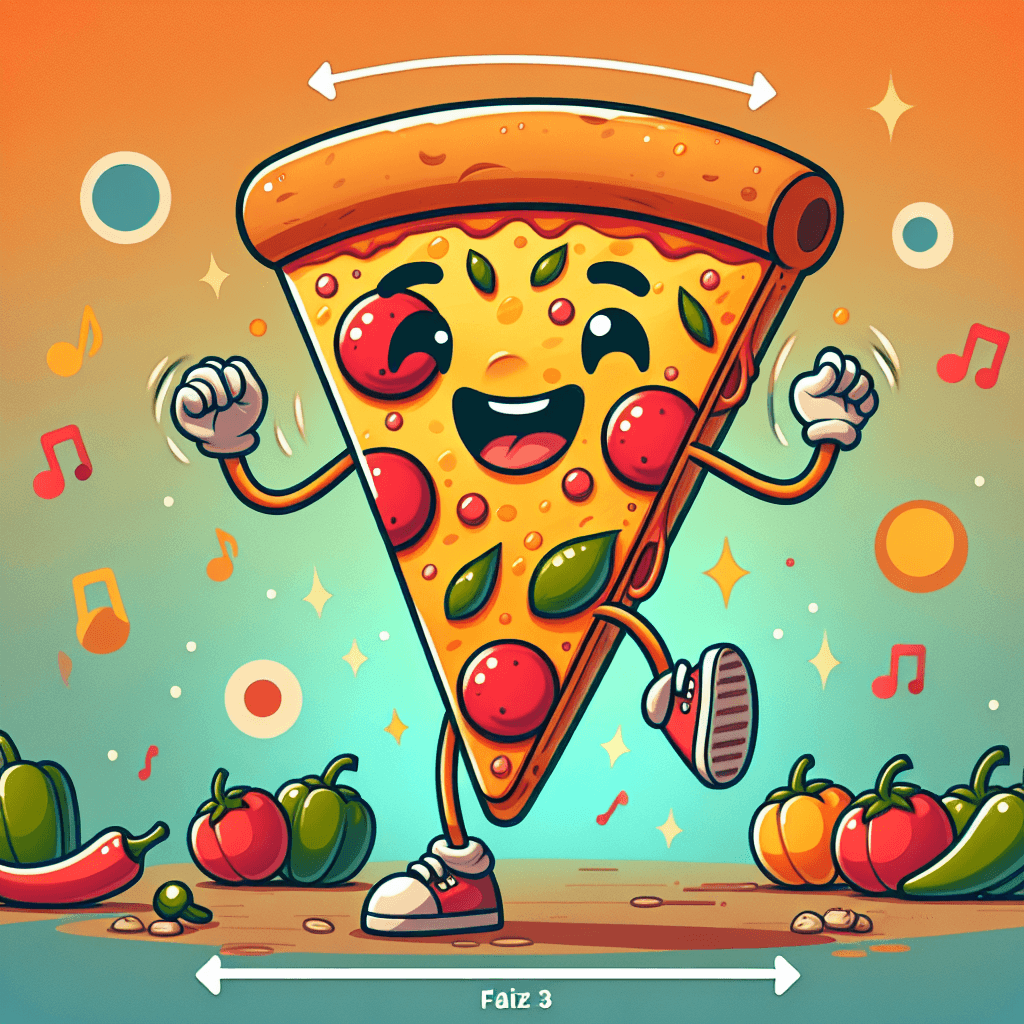 Dancing Pizza Slice Paint By Diamonds Art