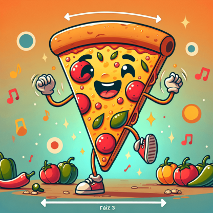 Dancing Pizza Slice Paint By Diamonds Art