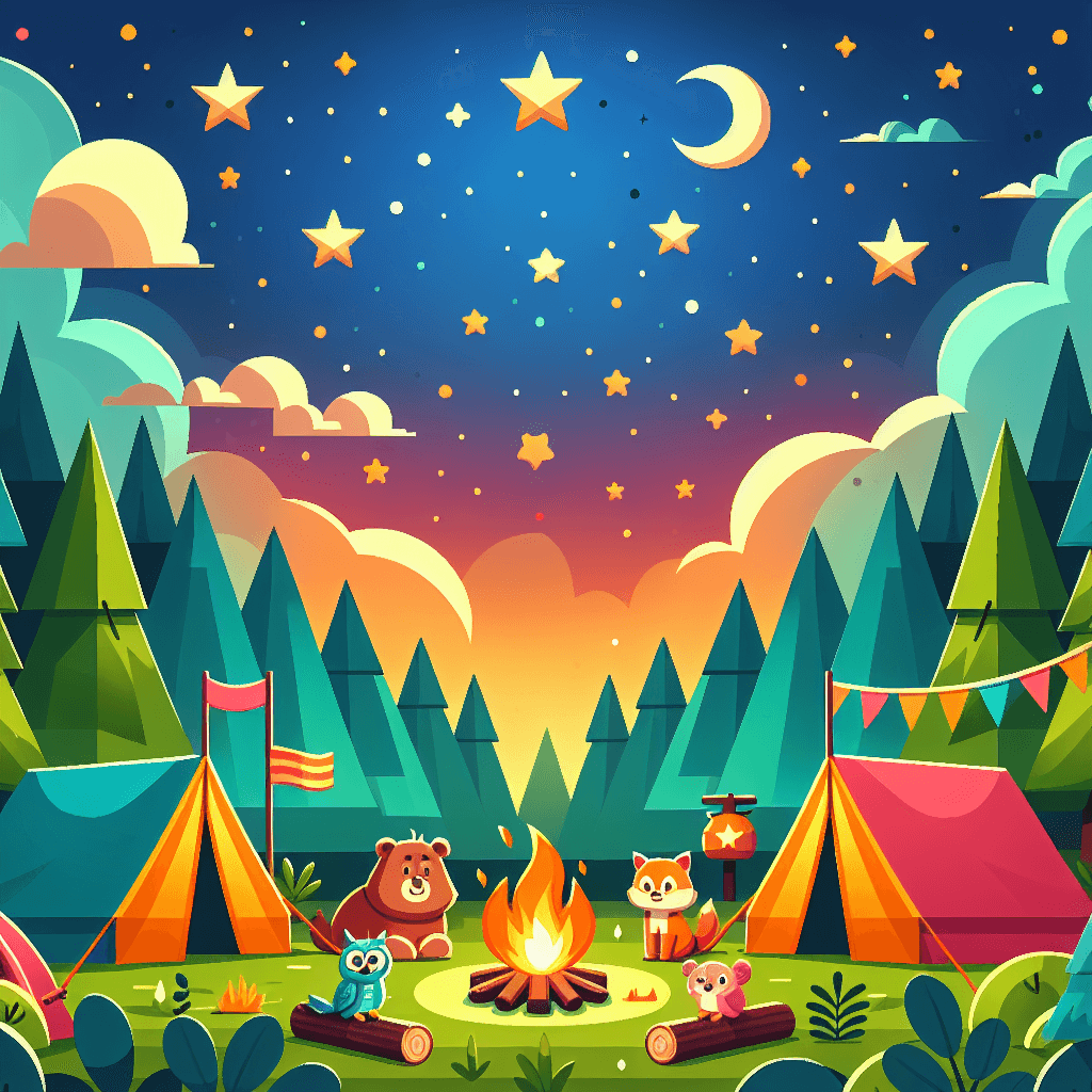 Happy Camper Paint By Color
