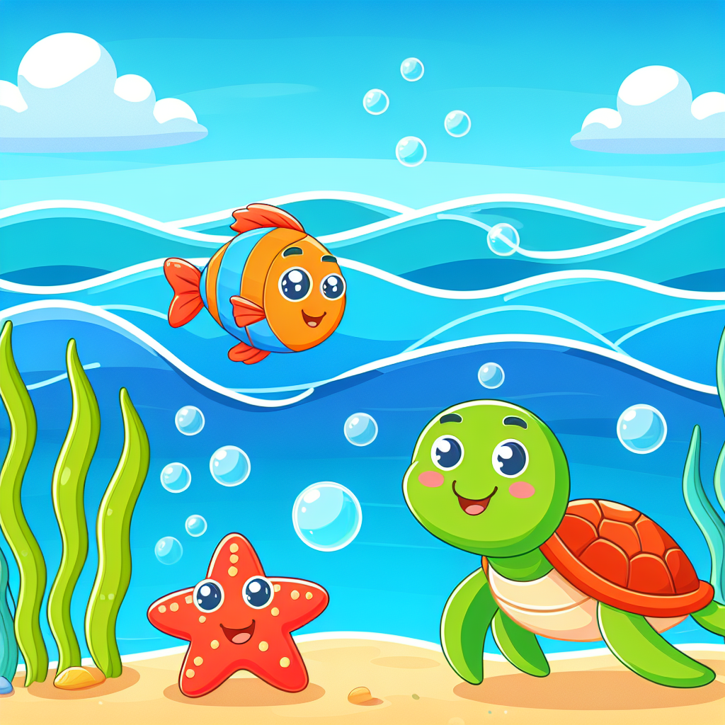 Lively Ocean Friends Paint By Color