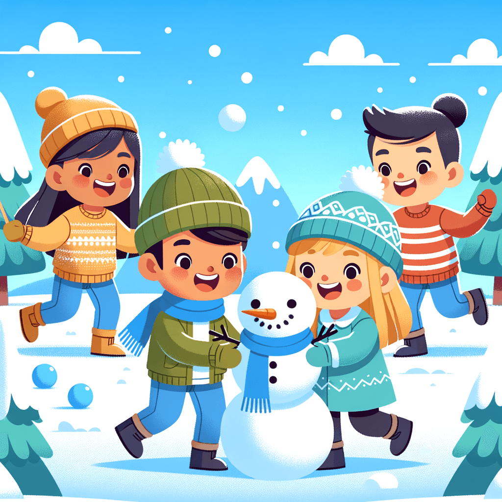 Cheerful Snow Day Paint By Diamonds Art