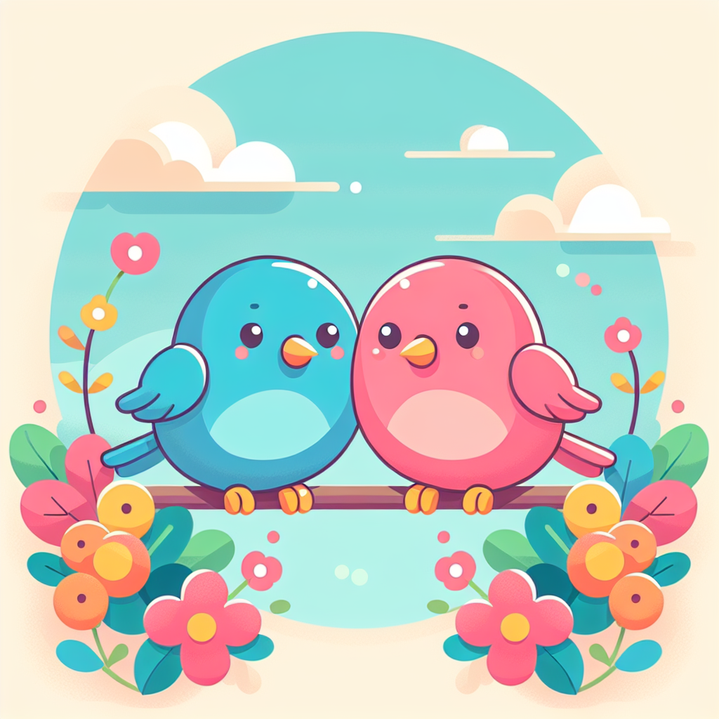 Lovely Lovebirds Paint By Diamonds Art