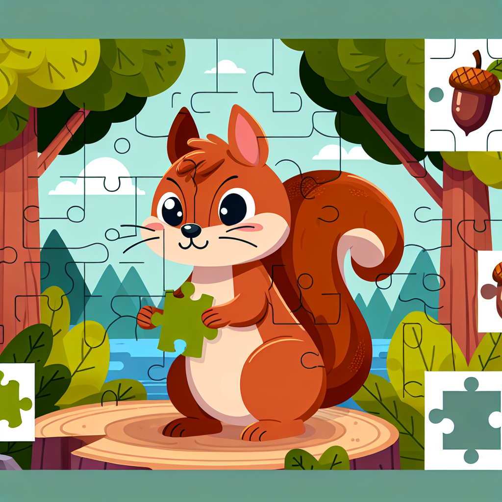 Clever Squirrel's Puzzle Paint By Diamond
