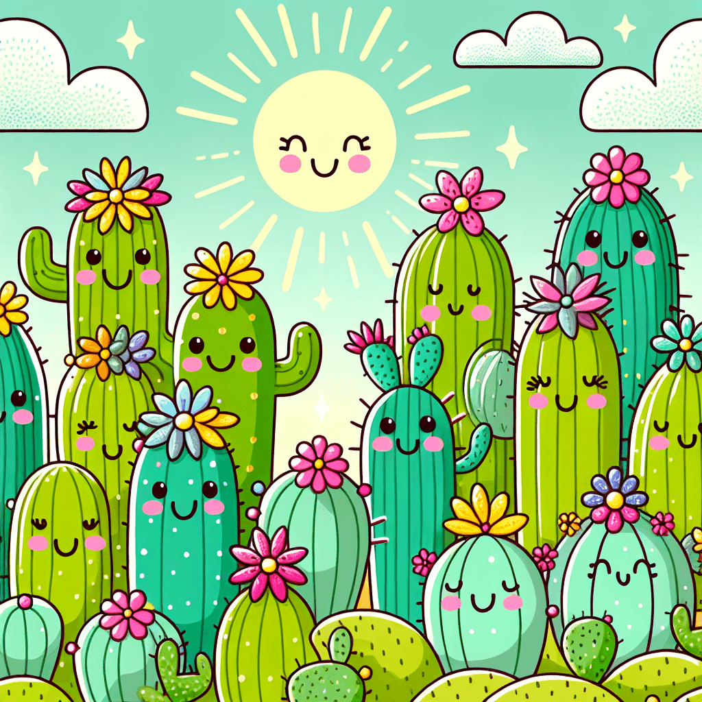 Cuddly Cacti Paint By Color
