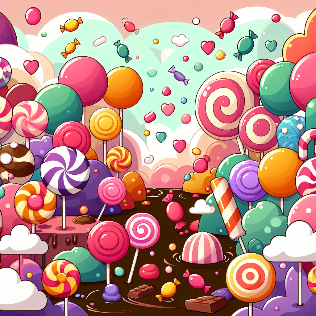 Whimsical Candy Wonderland Paint By Color