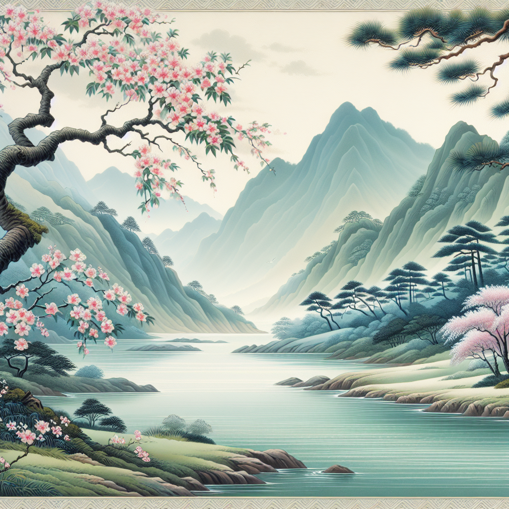 Peaceful Asian Landscape Diamond Painting