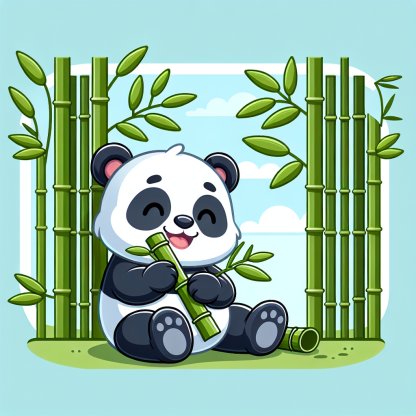 Delightful Baby Panda Paint By Diamond