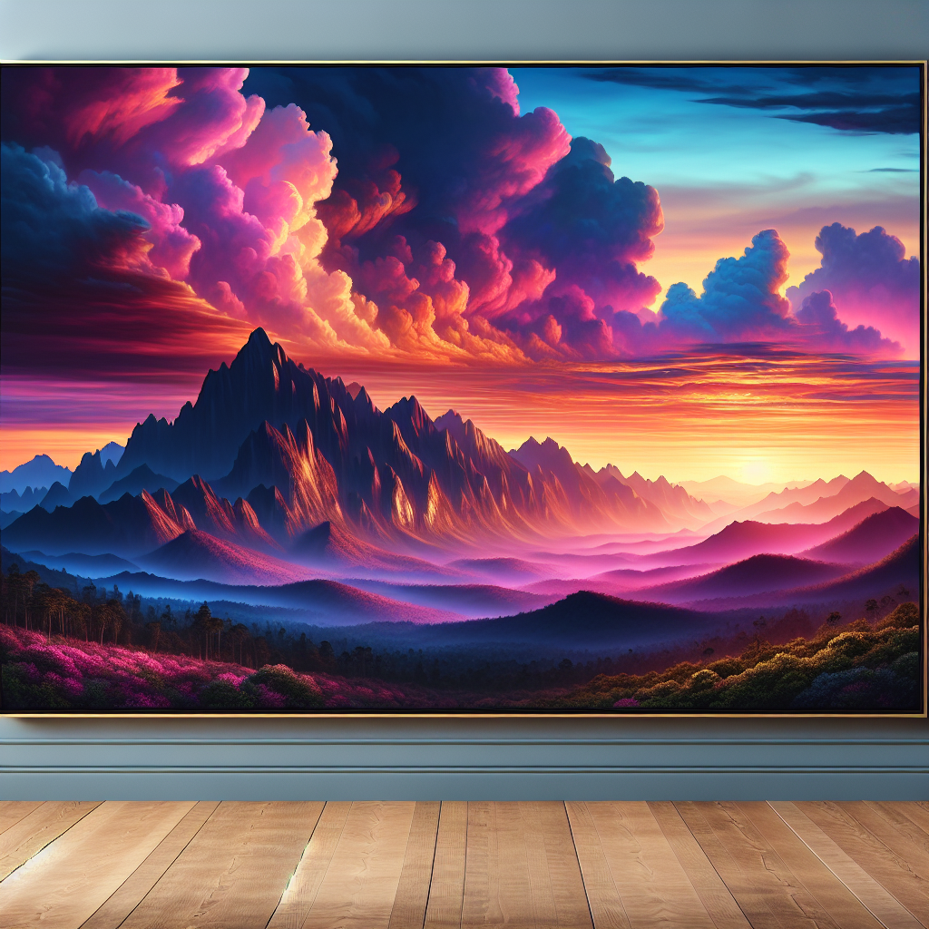 Dramatic Mountain Range Diamond Painting