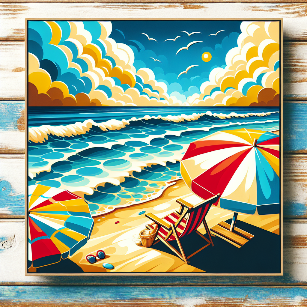 Colorful Ocean Breeze Painting By Diamonds Kit
