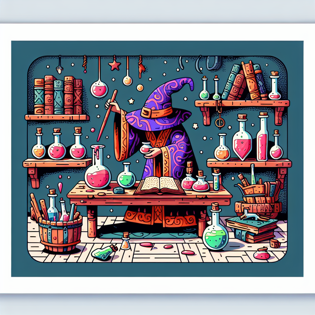 Wizard's Wonderful Workshop Paint By Diamonds
