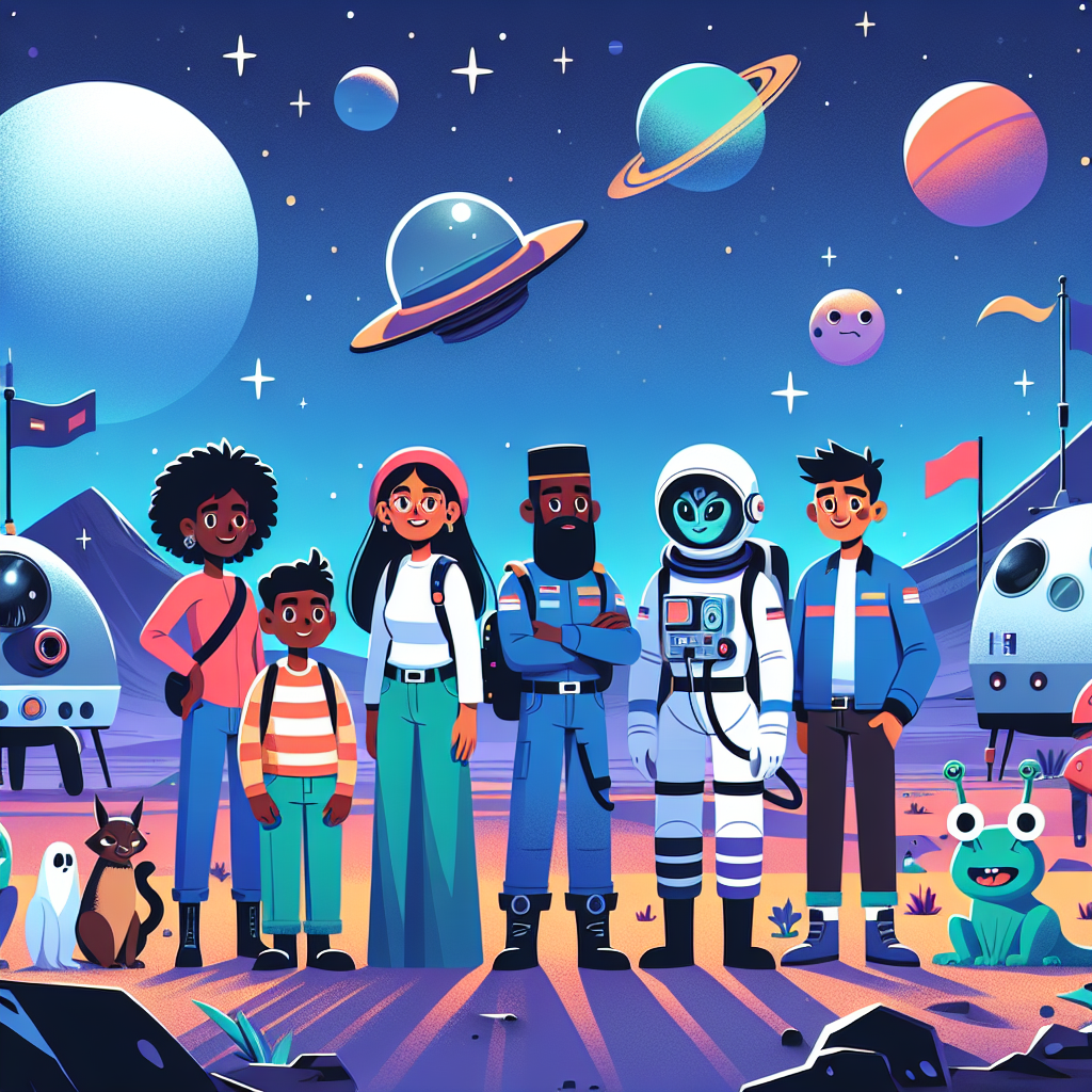 Space Travel Safari DIY Paint By Diamonds