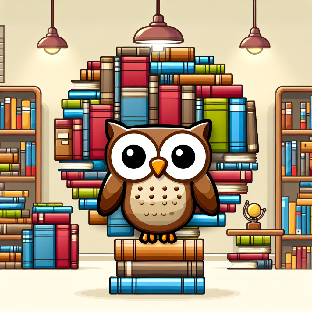 Curious Owl's Library Diamond Painting