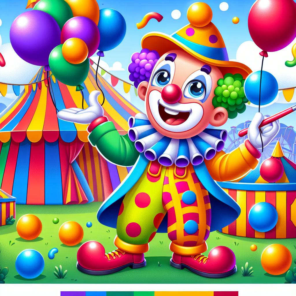 Cheerful Carnival Clown DIY Paint By Diamonds