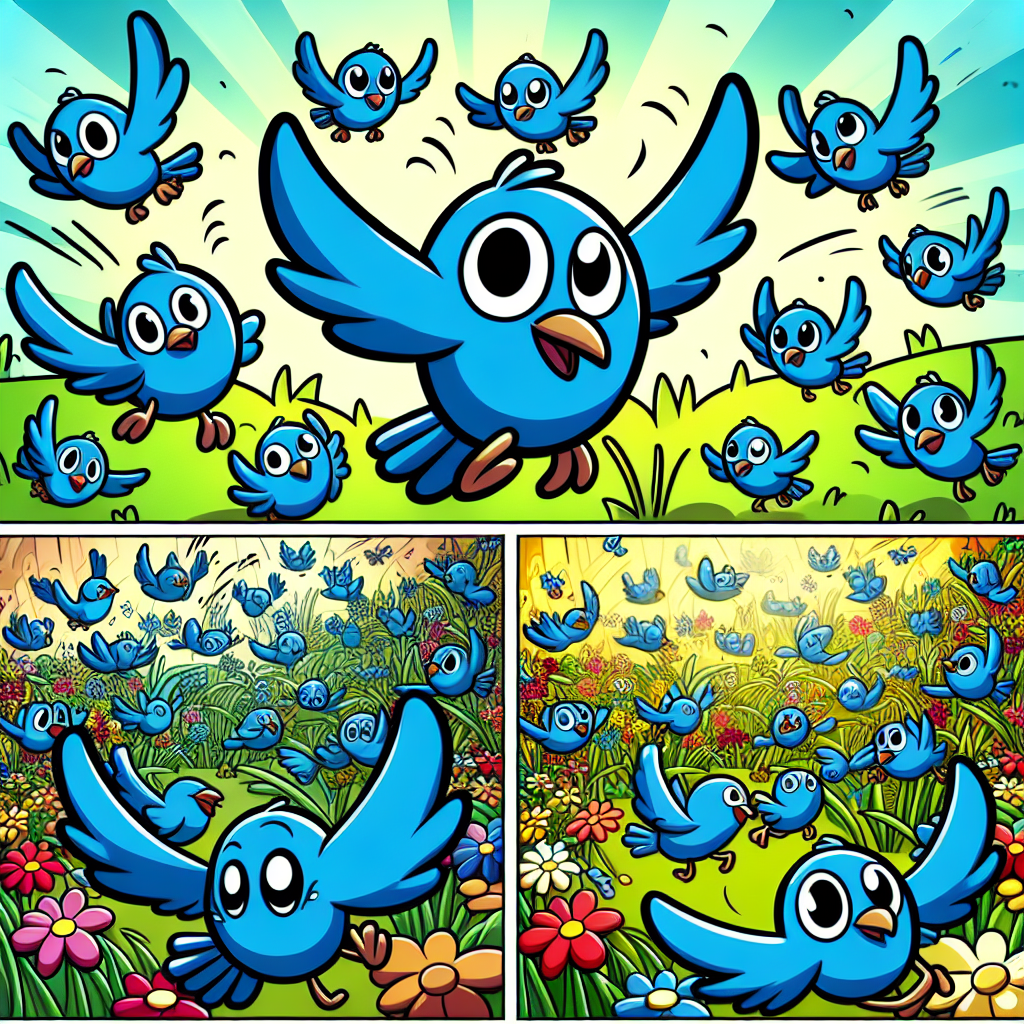 Bouncing Bluebirds Diamond Painting