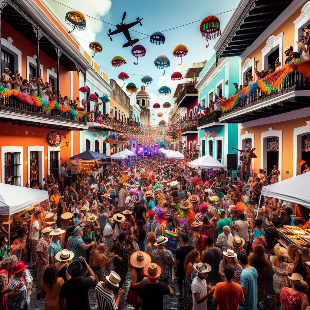 Fiesta De La Calle San Sebastián - San Juan Paint By Diamonds Art