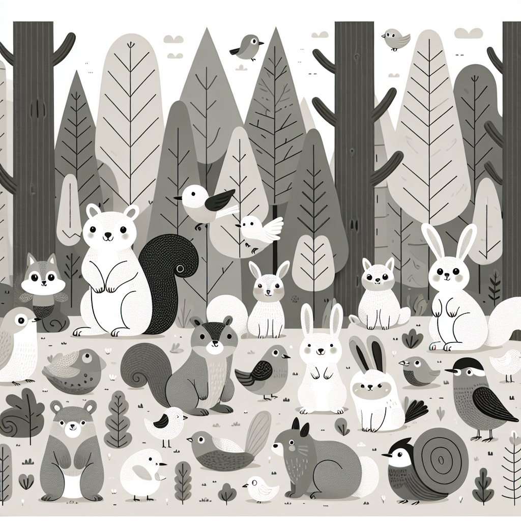 Funny Forest Frolic Painting By Diamonds Kit