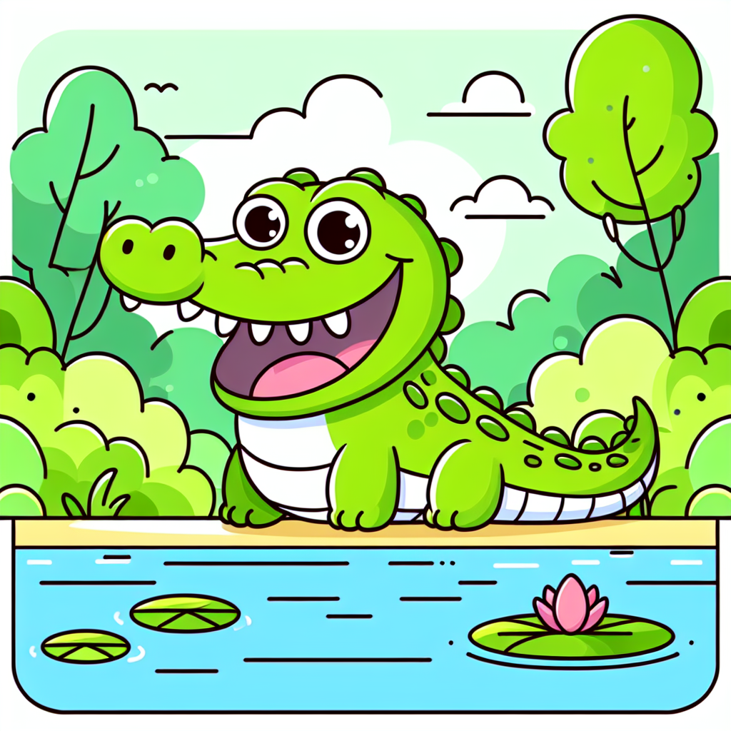 Happy Crocodile Diamonded Painting Kits