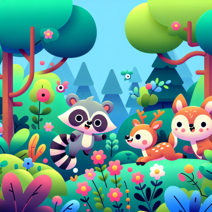 Funky Forest Adventure Paint By Diamonds Kits