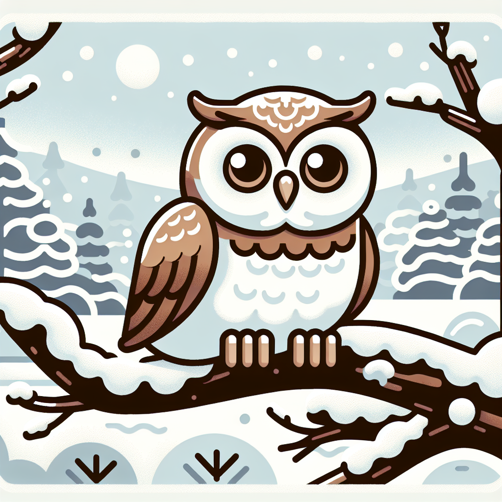 Cozy Owl's Winter Tale Paint By Diamonds Kits