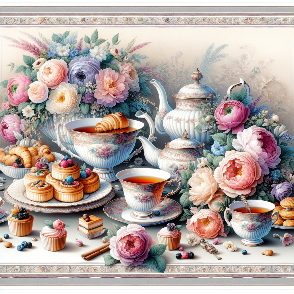 Timeless Tea Party Paint By Diamonds Art