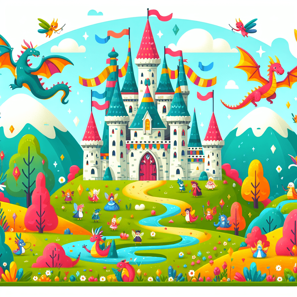Fantastic Fantasy Castle Paint By Color