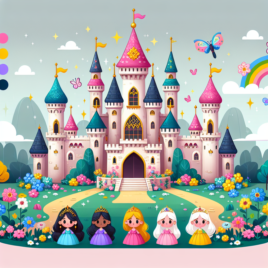 Princess Enchanted Castle 5D DIY Paint By Diamond Kit – Original Paint ...