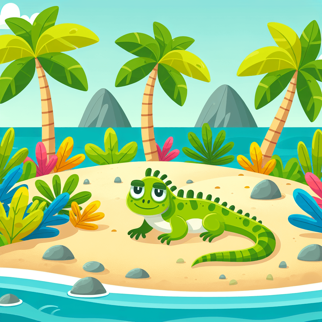 Island Explorer Iguana Diamonded Painting Kits