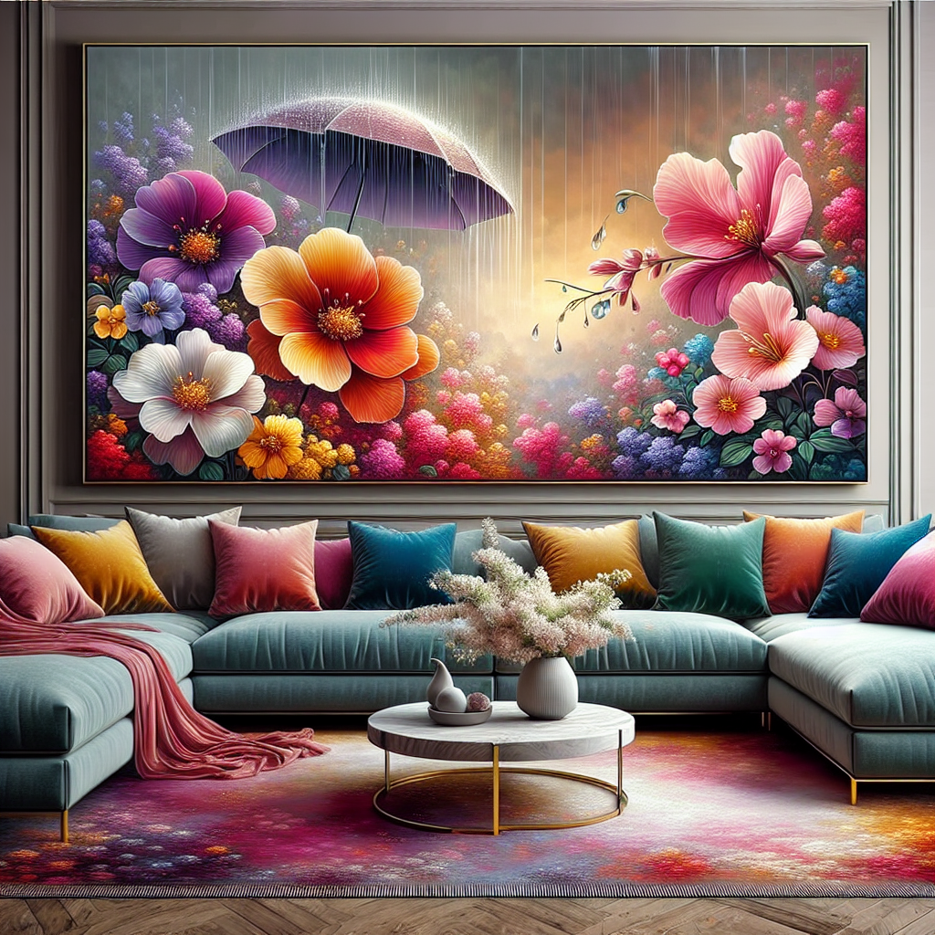 Magical Spring Rain Paint By Diamond