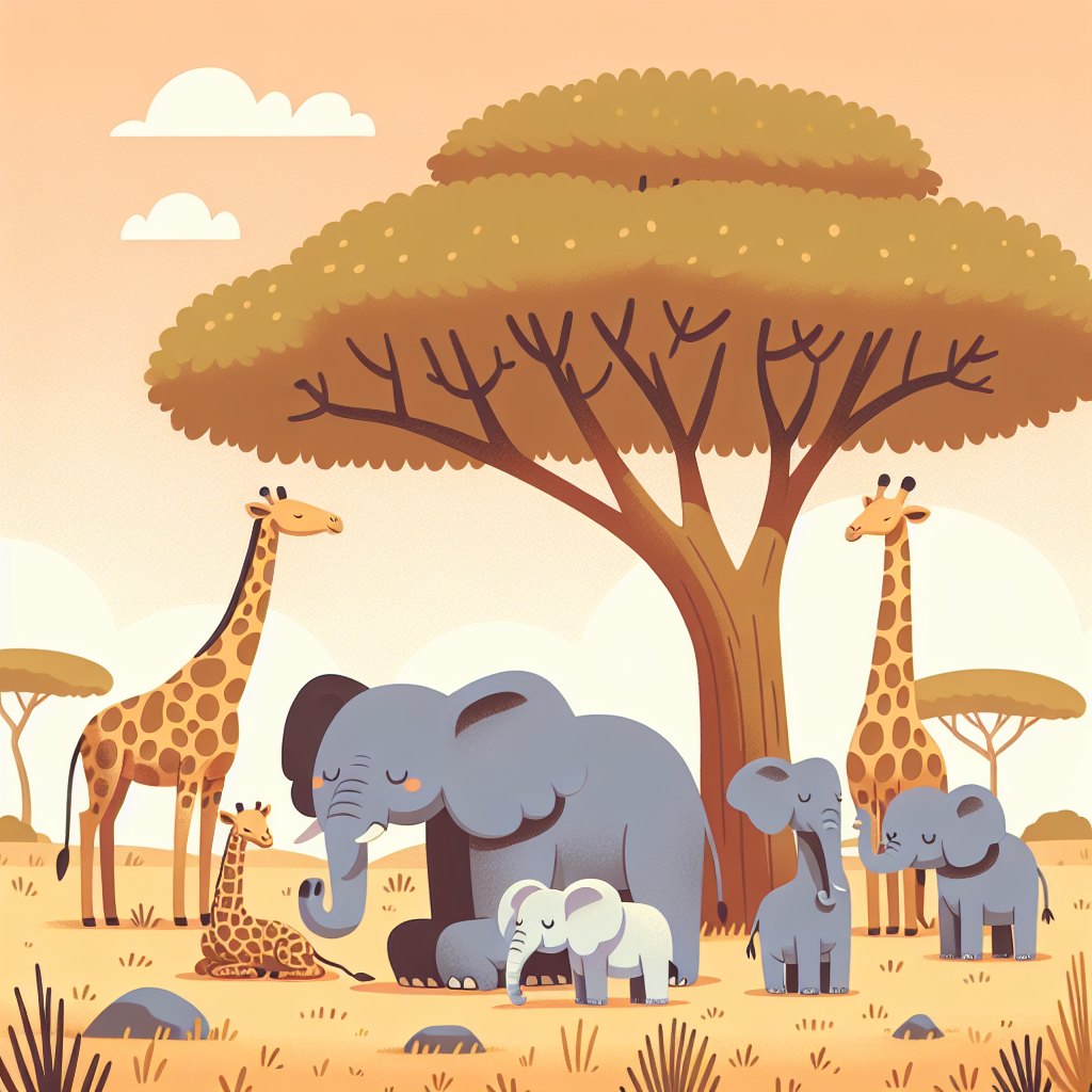 Safari Snuggle Paint By Color