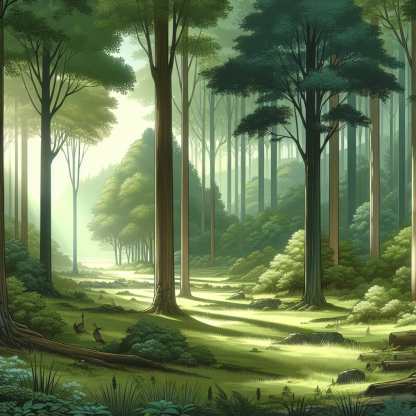 Serenity Of The Forest Paint By Color