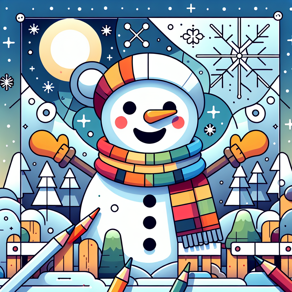 Bubbly Snowman Paint By Diamonds