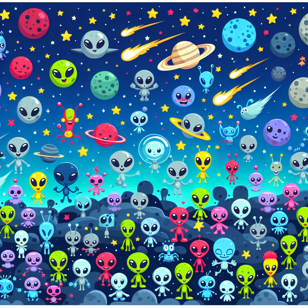Adventurous Space Aliens Paint By Diamond