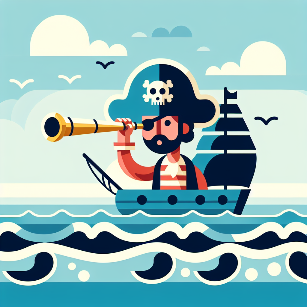 Courageous Pirate's Ocean Voyage Diamond Painting