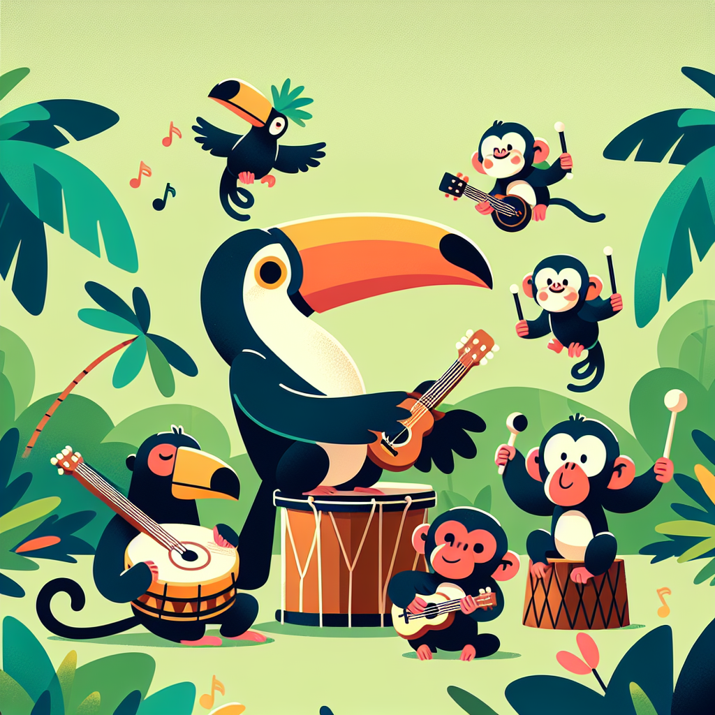 Musical Rainforest Jam Paint By Diamonds Art