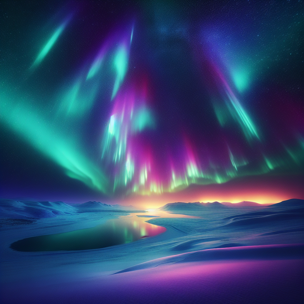 Glimmering Northern Lights Paint By Diamonds