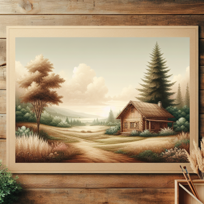 Cozy Rustic Cabin Diamonded Painting Kits