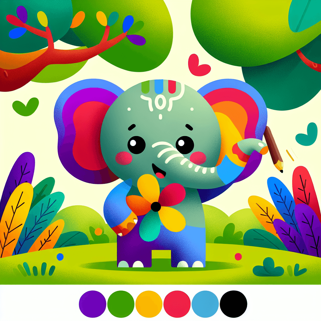Smiling Elephant Paint By Diamonds Art
