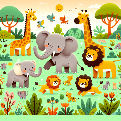 Adventures In The Animal Kingdom Diamond Painting