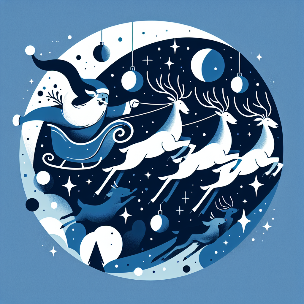 Santa's Night Journey Diamond Painting