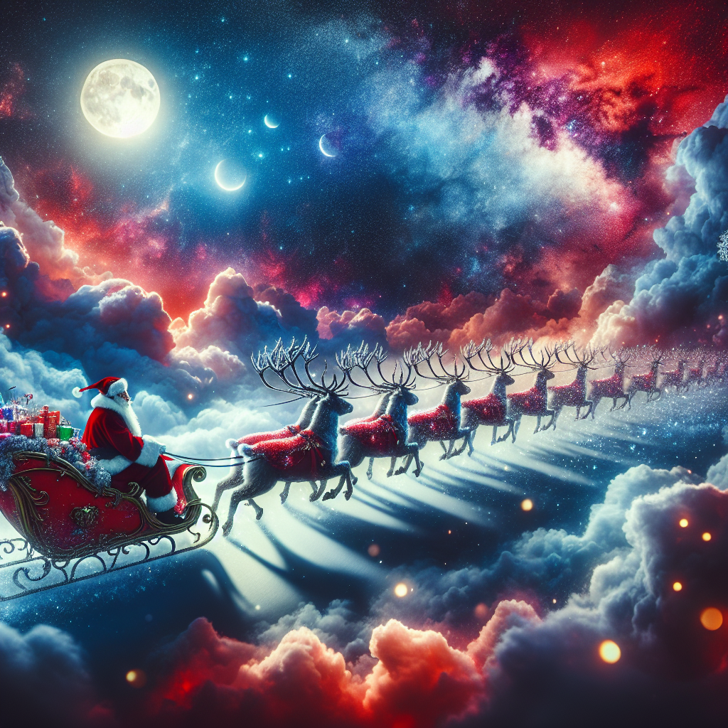 Starlit Santa Scene Diamonded Painting Kits