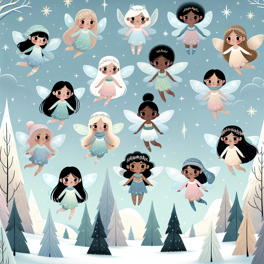 Magical Winter Fairies DIY Paint By Diamonds