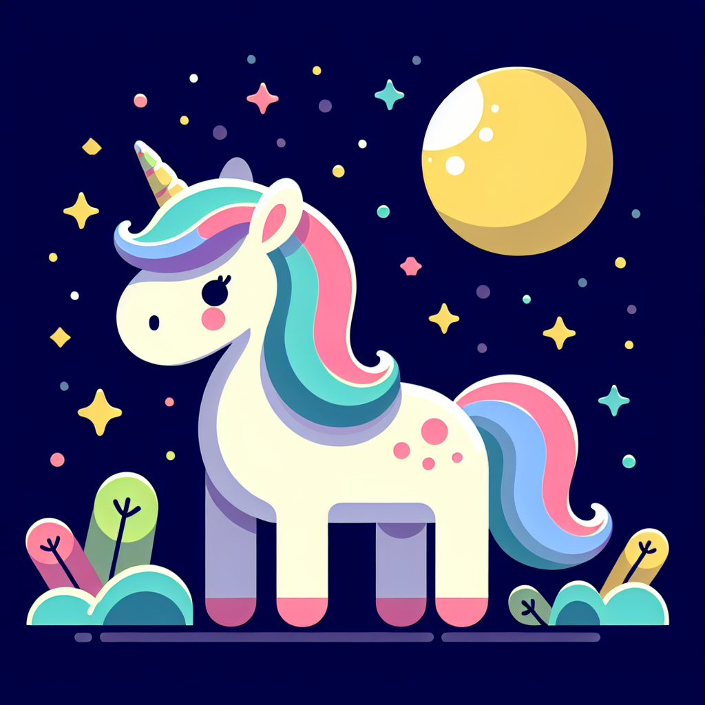 Mystical Unicorn's Starry Night Paint By Diamond