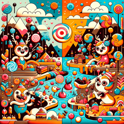 Sunny Day In Candyland Paint By Color
