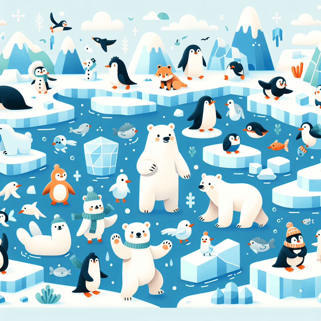 Polar Animal Adventure Painting By Diamonds Kit