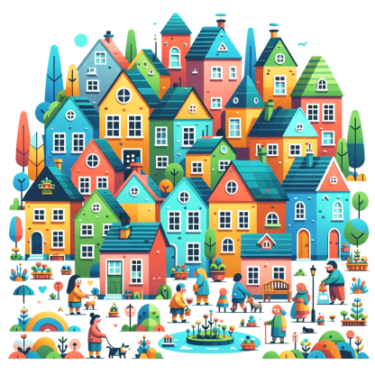 Fairy Tale Village Paint By Diamond