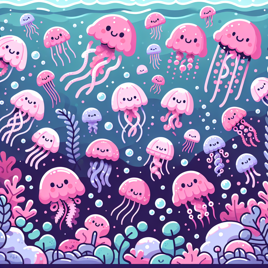 Joyful Jellyfish Sea Party Paint By Diamond