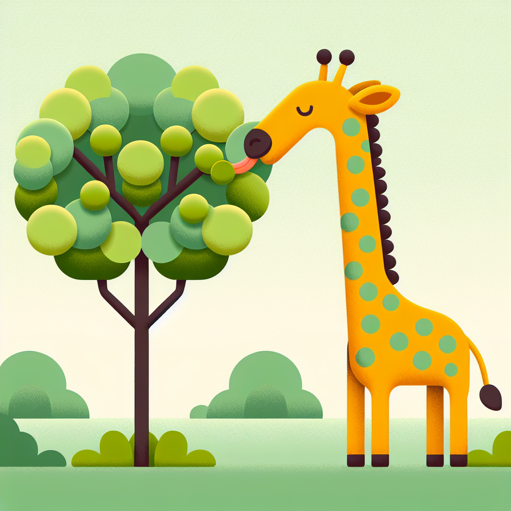 Giraffe’s Tall Tale Painting Diamond Kit