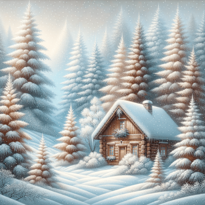 Delightful Winter Wonderland Painting Diamond Kit