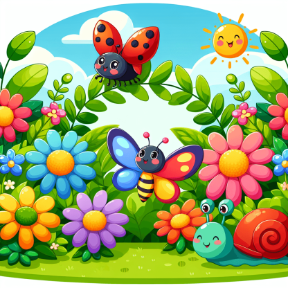 Happy Little Garden Paint By Diamonds Art